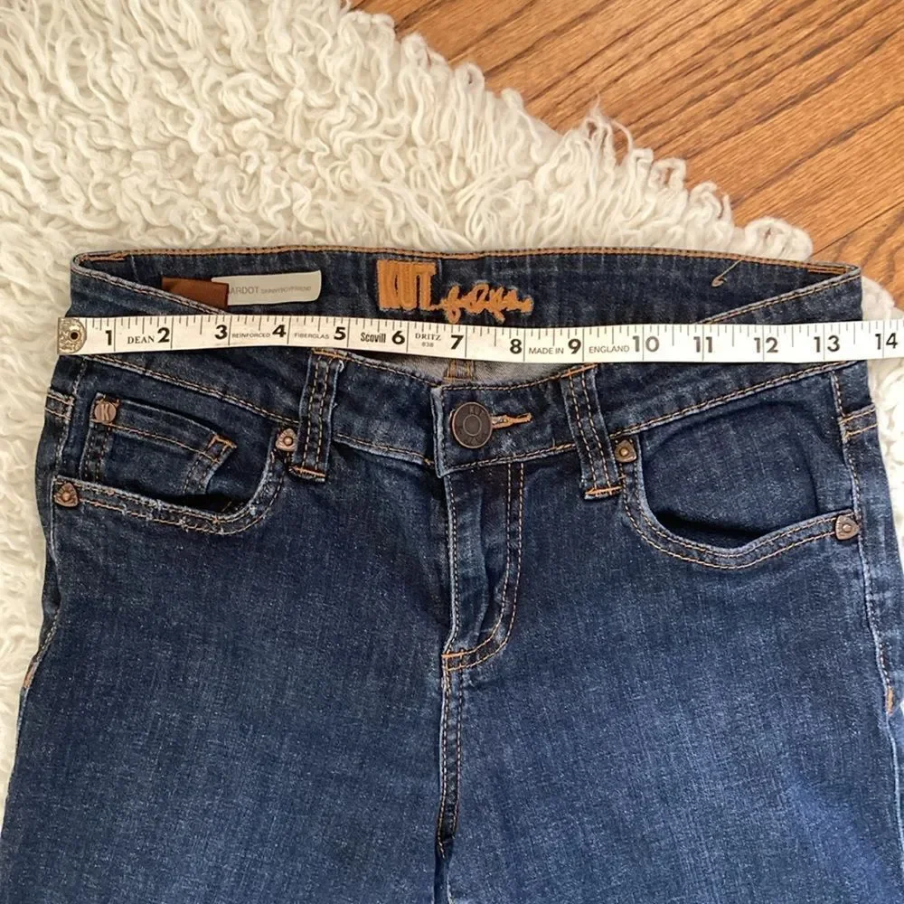 Kut from the Kloth | Kut from the Kloth Bardot Crop Skinny Boyfriend Jeans Sz 2